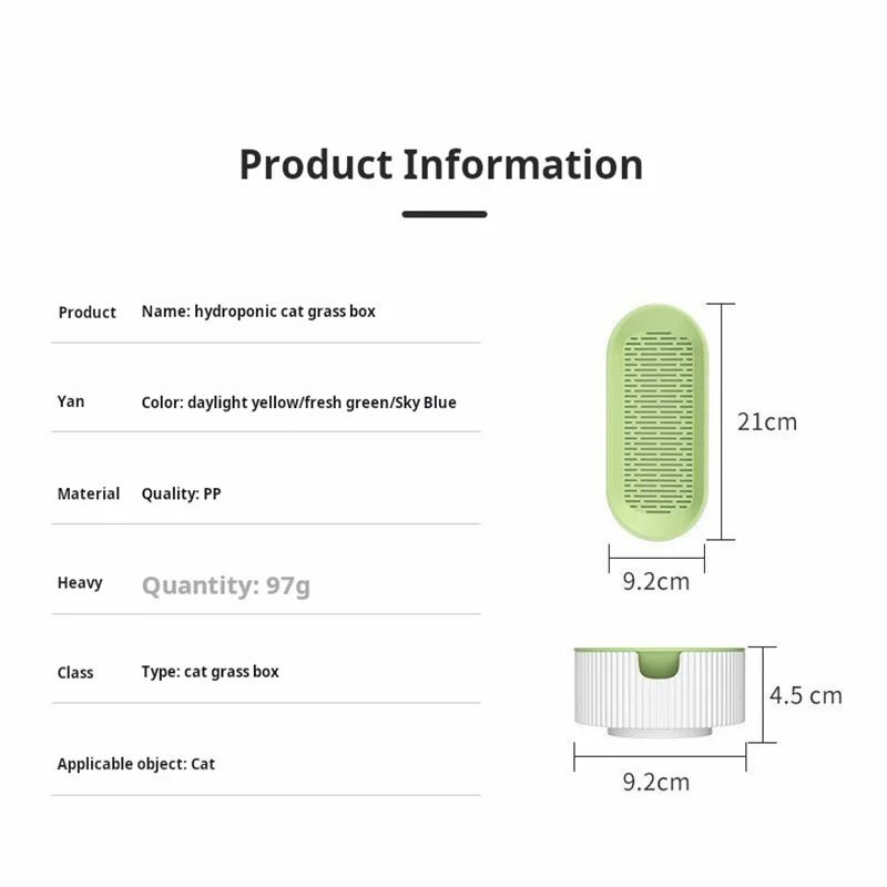 Hydroponic Cat Grass Box For Healthy Catnip Growth 2