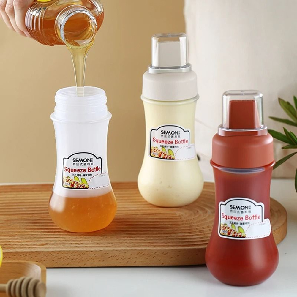 Condiment Squeeze Bottle For Sauces And Oils 3