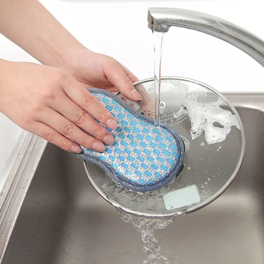Double Sided Kitchen Cleaning Sponge Scrubber 3