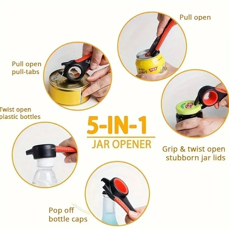 Multi Functional 5 In 1 Can And Bottle Opener 5