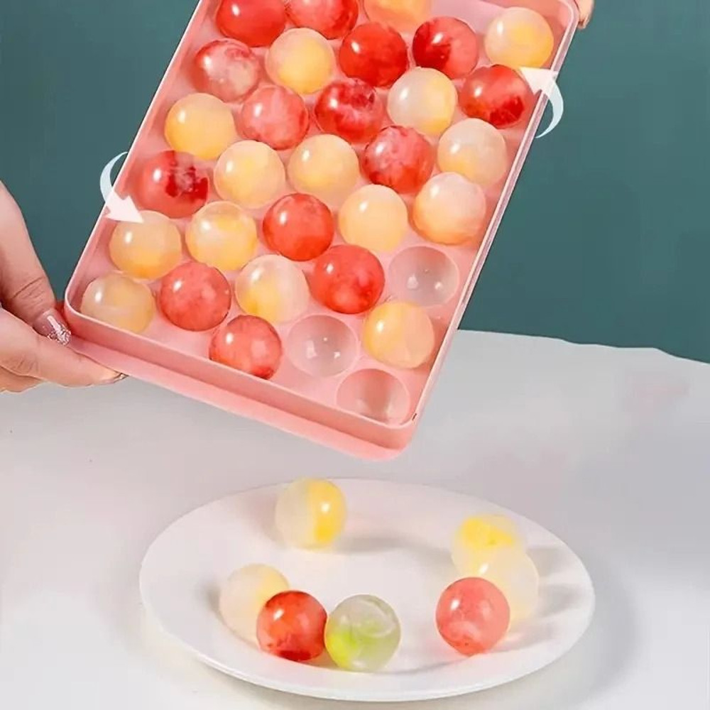 33 Ice Boll Hockey PP Mold Frozen Whiskey Ball Popsicle Ice Cube Tray Box Lollipop Making Gifts Kit 4