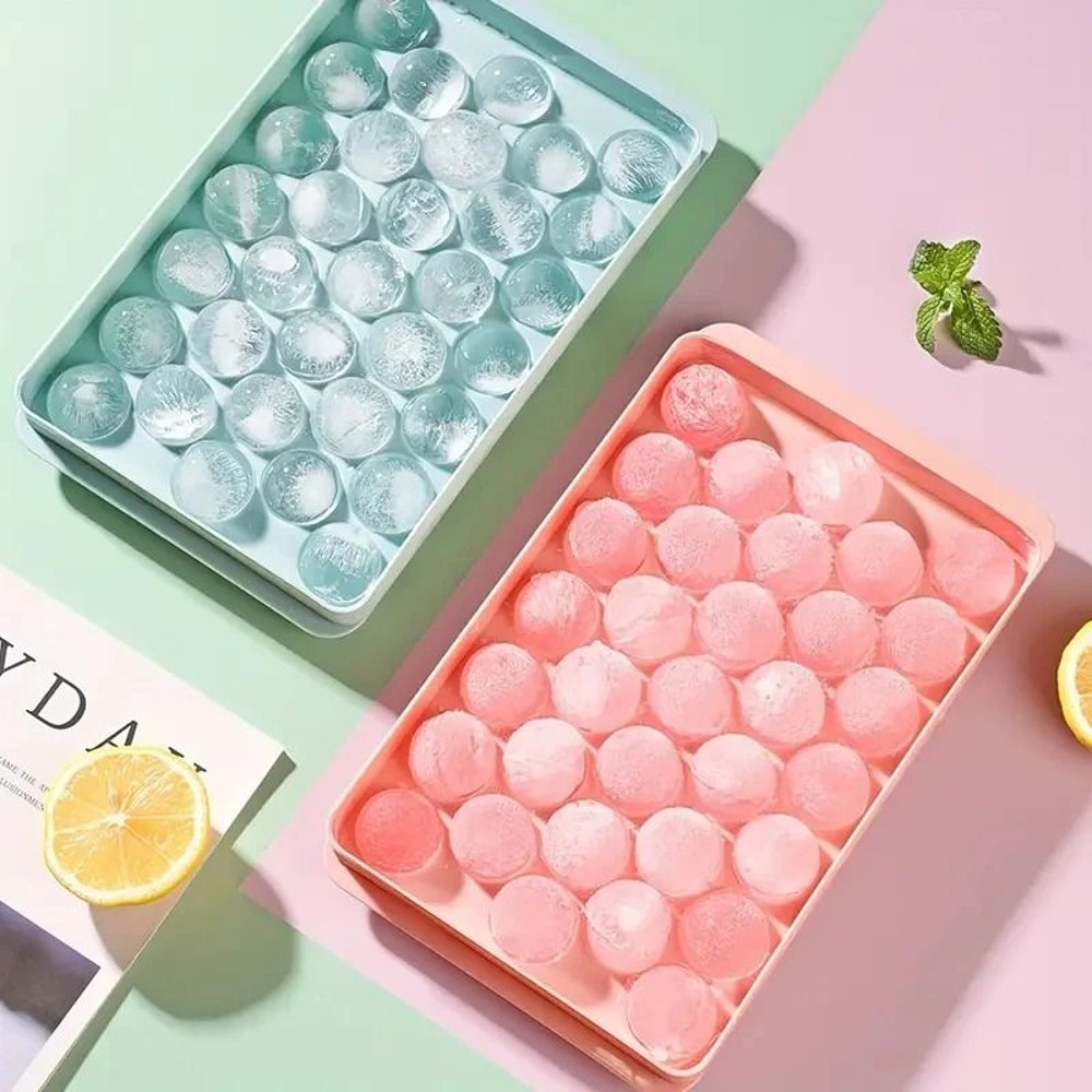 33 Ice Boll Hockey PP Mold Frozen Whiskey Ball Popsicle Ice Cube Tray Box Lollipop Making Gifts Kit 5