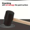 Rubber Mallet Hammer With Wooden Handle For Camping And DIY Tasks 5