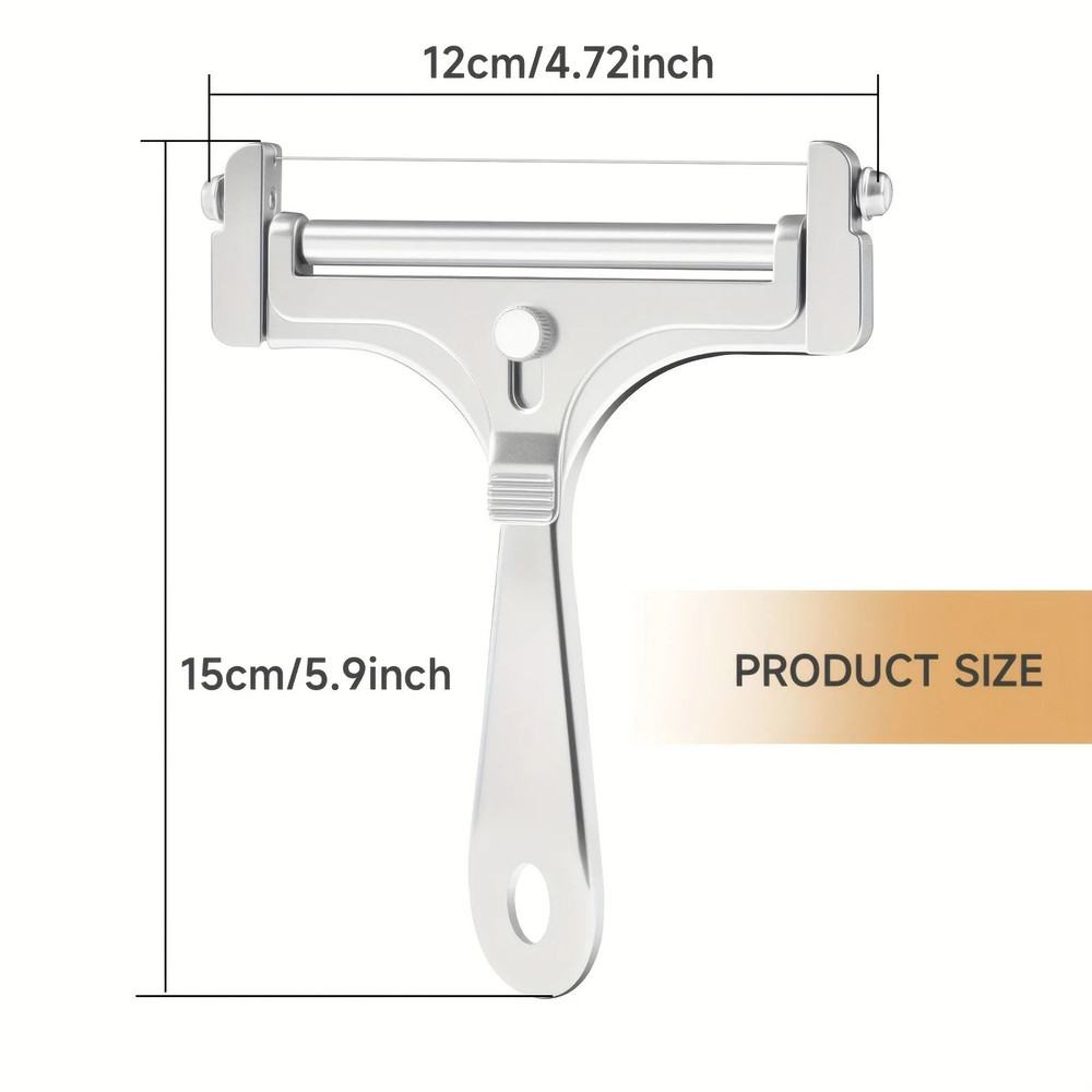 Adjustable Stainless Steel Cheese Slicer For Effortless Precision Cutting 2