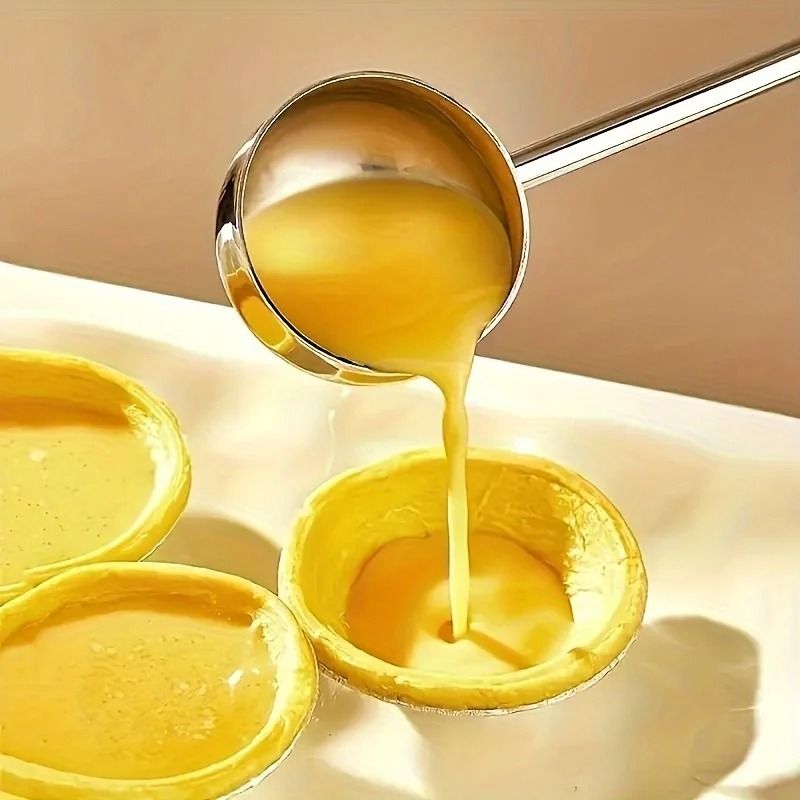 2Piece Stainless Steel Soup Ladle Set  Long Handle Cooking Spoons For Serving And Kitchen Use 3