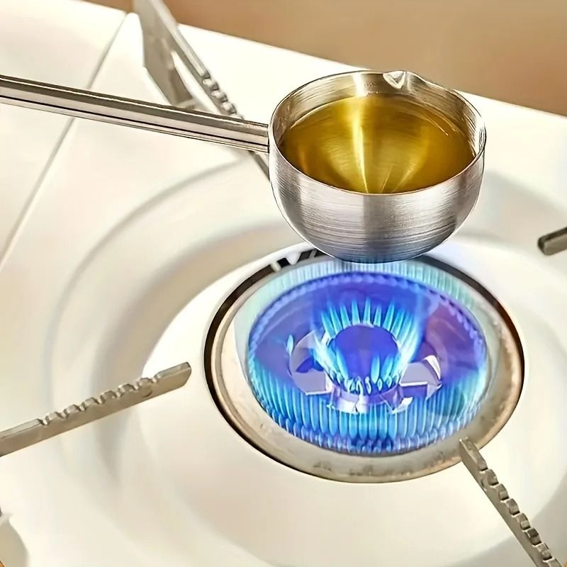 2Piece Stainless Steel Soup Ladle Set  Long Handle Cooking Spoons For Serving And Kitchen Use 4