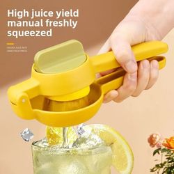 manual lemon juicer – hand press citrus squeezer for fresh lemon and orange juice