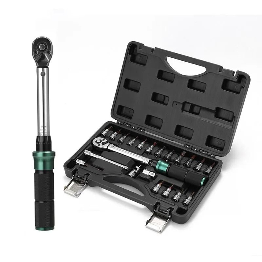 14 Inch Drive Precise Torque Wrench Set  Double Scale Ratchet Spanner Kit For Bicycle Motorcycle An 0