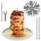 Al Pastor Vertical Barbecue Skewer Stand With Stainless Steel Tray 1