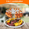 Al Pastor Vertical Barbecue Skewer Stand With Stainless Steel Tray 2