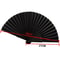 Elegant Black Folding Hand Fan For Weddings And Parties 5