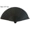 Elegant Black Folding Hand Fan For Weddings And Parties 6