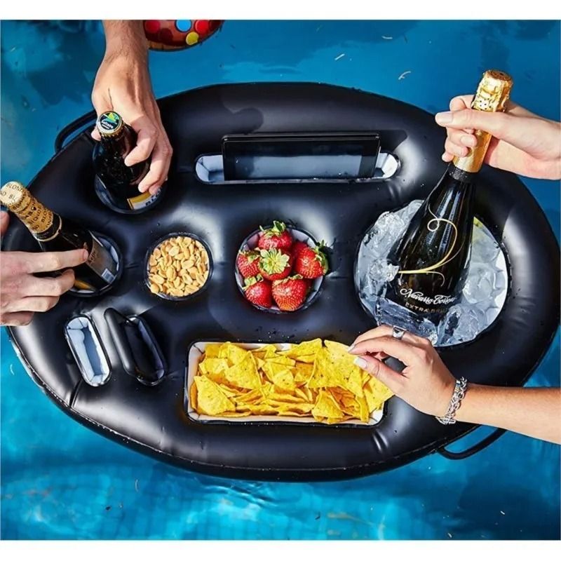 Inflatable Pool Drink Holder Floating Tray 1