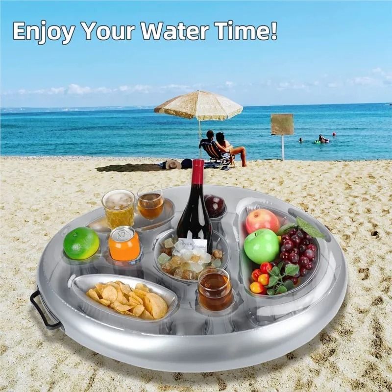 Inflatable Pool Drink Holder Floating Tray 3