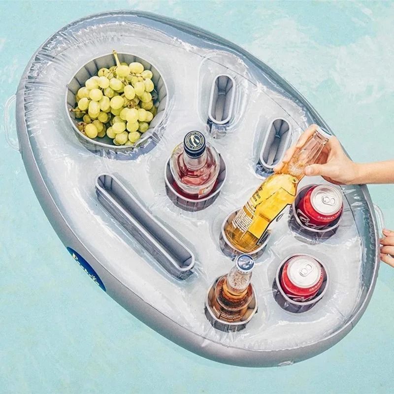 Inflatable Pool Drink Holder Floating Tray 5