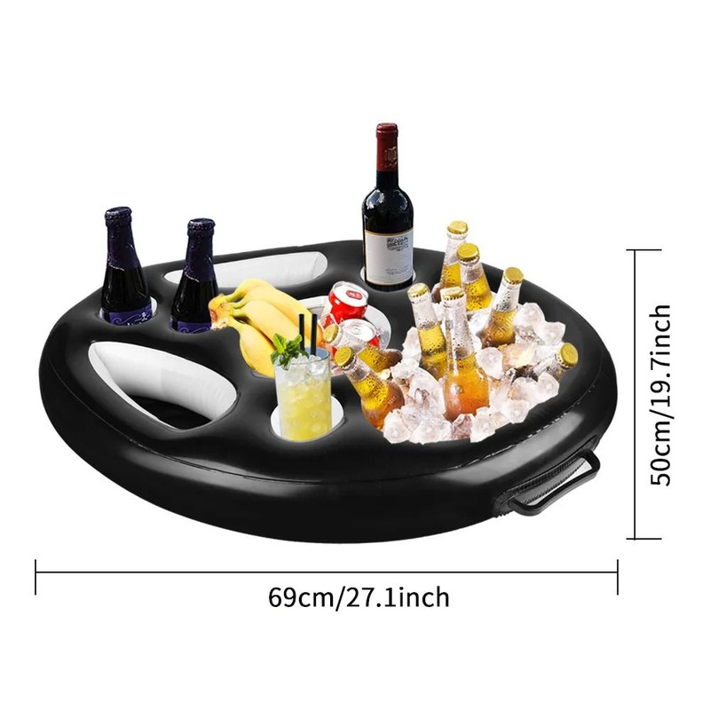 Inflatable Pool Drink Holder Floating Tray 7
