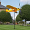 Creative Metal Airplane Weather Vane Garden Windmill 1