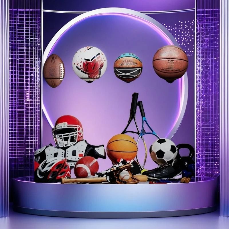 Wall Mounted Metal Ball Holder Rack For Sports Displays 3