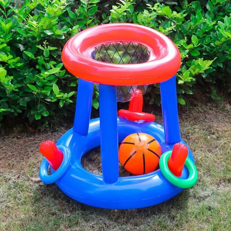 Inflatable Pool Basketball And Ring Toss Game Set 4