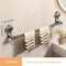 Retractable Aluminum Towel And Lid Storage Rack With Suction Mount 10