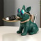 French Bulldog Resin Tray Sculpture For Modern Home Decor 19