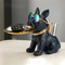 French Bulldog Resin Tray Sculpture For Modern Home Decor 20