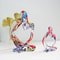 Colorful Graffiti Thinker Sculpture Abstract Resin Art Statue For Home And Office 3