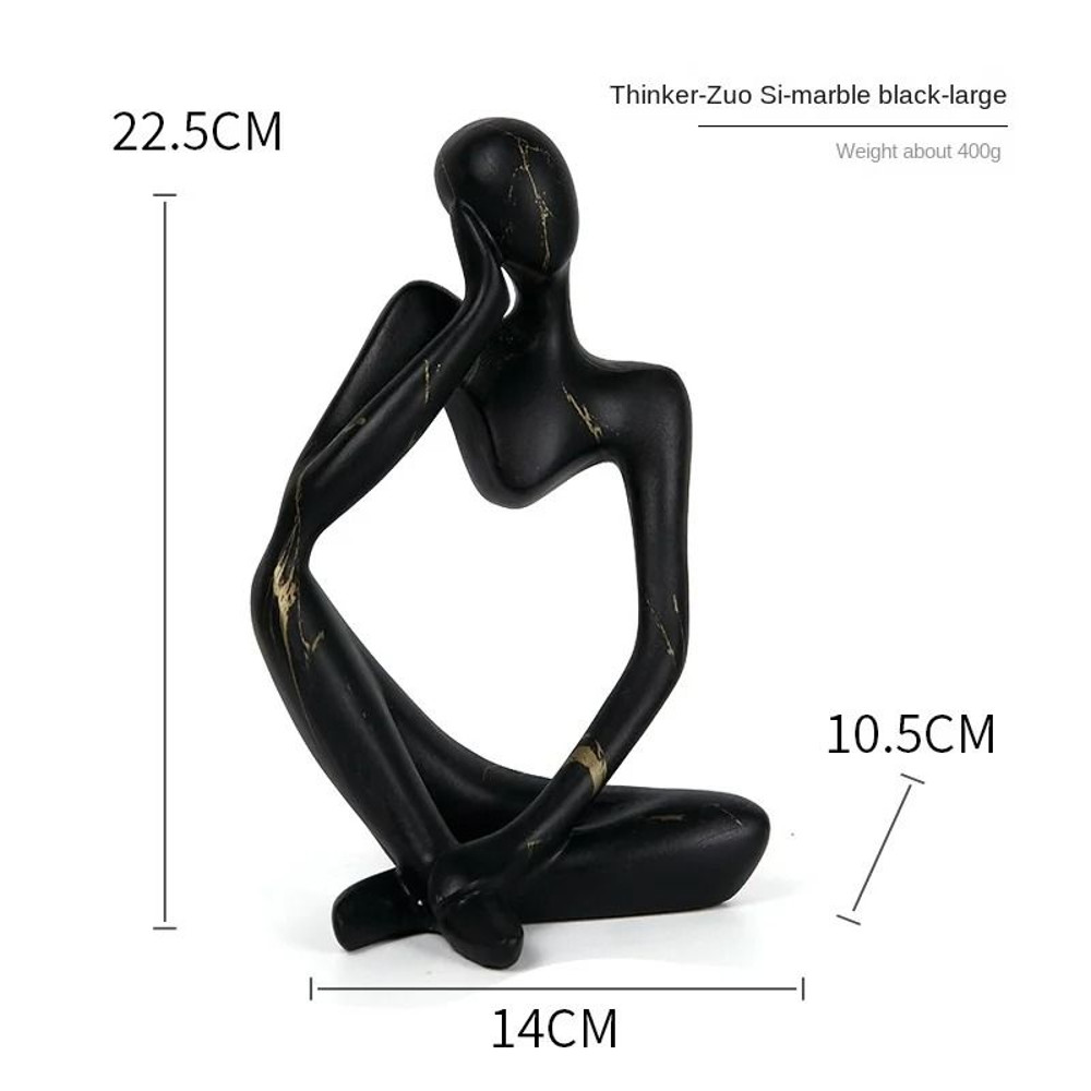 Colorful Graffiti Thinker Sculpture  Abstract Resin Art Statue For Home And Office 10