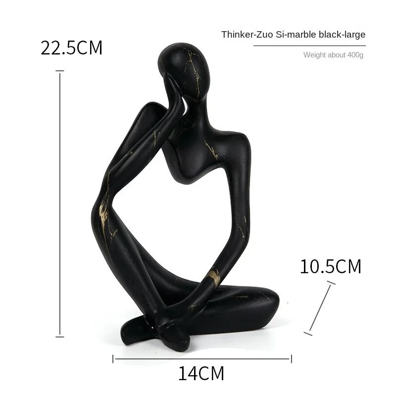 Colorful Graffiti Thinker Sculpture  Abstract Resin Art Statue For Home And Office 10