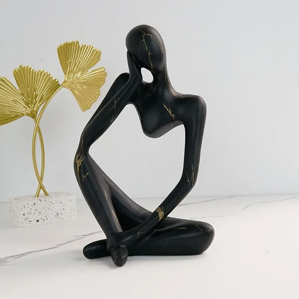 Colorful Graffiti Thinker Sculpture  Abstract Resin Art Statue For Home And Office 6