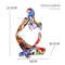 Colorful Graffiti Thinker Sculpture  Abstract Resin Art Statue For Home And Office 8