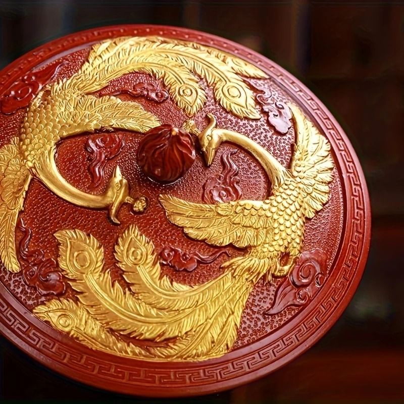 Modern Resin Round Ashtray With Lid  AntiFly Design For Home And Office Decor 4