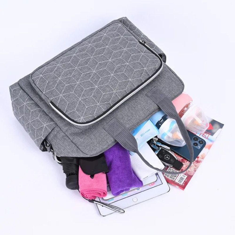 Waterproof LargeCapacity Diaper Bag For Moms  Multifunctional Travel Maternity Tote 2