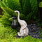 Solar Animal Garden Statue With Lantern Elephant Or Giraffe Resin Figurine 2