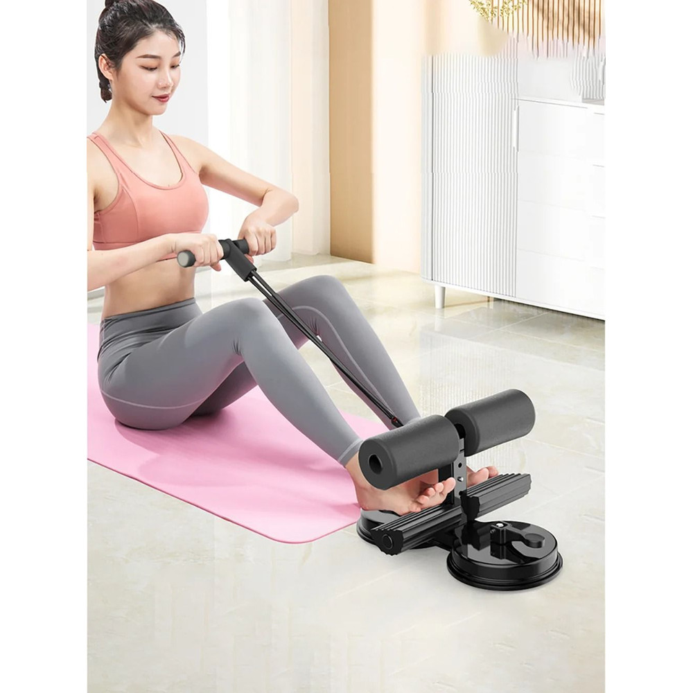 SitUp Assist With Dual Suction Base Adjustable Abdominal Training Device For Home Fitness And Core 0