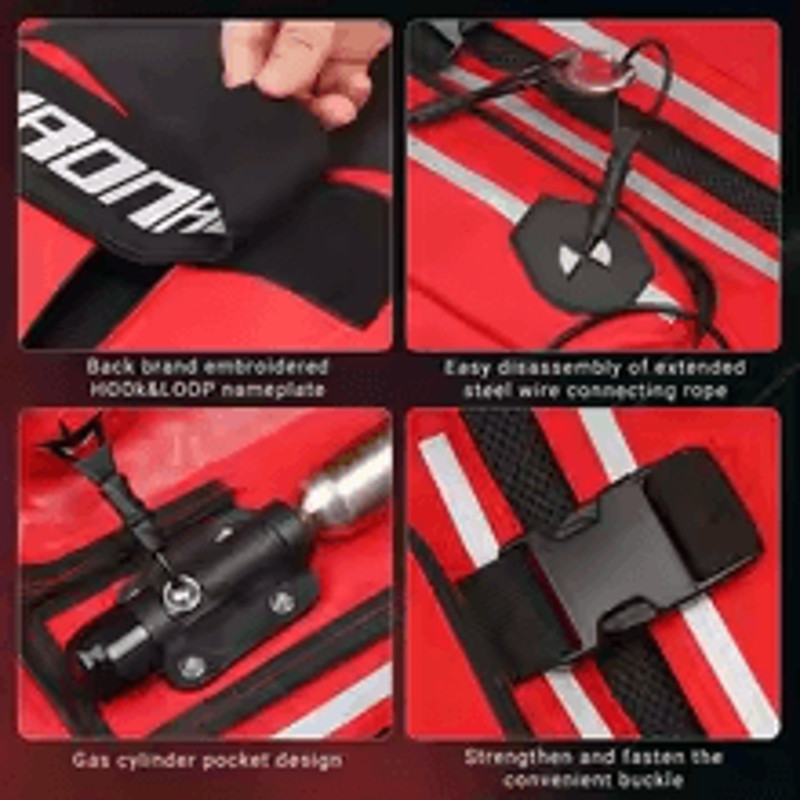 Motorcycle Airbag Vest Reflective Safety Riding Jacket CE Protective Gear 1