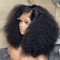 Deep Wave Curly Bob Wig 13x4 Transparent Lace Front 100 Percent Human Hair 2