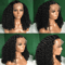 Deep Wave Curly Bob Wig 13x4 Transparent Lace Front 100 Percent Human Hair 3