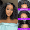 Deep Wave Curly Bob Wig 13x4 Transparent Lace Front 100 Percent Human Hair 4