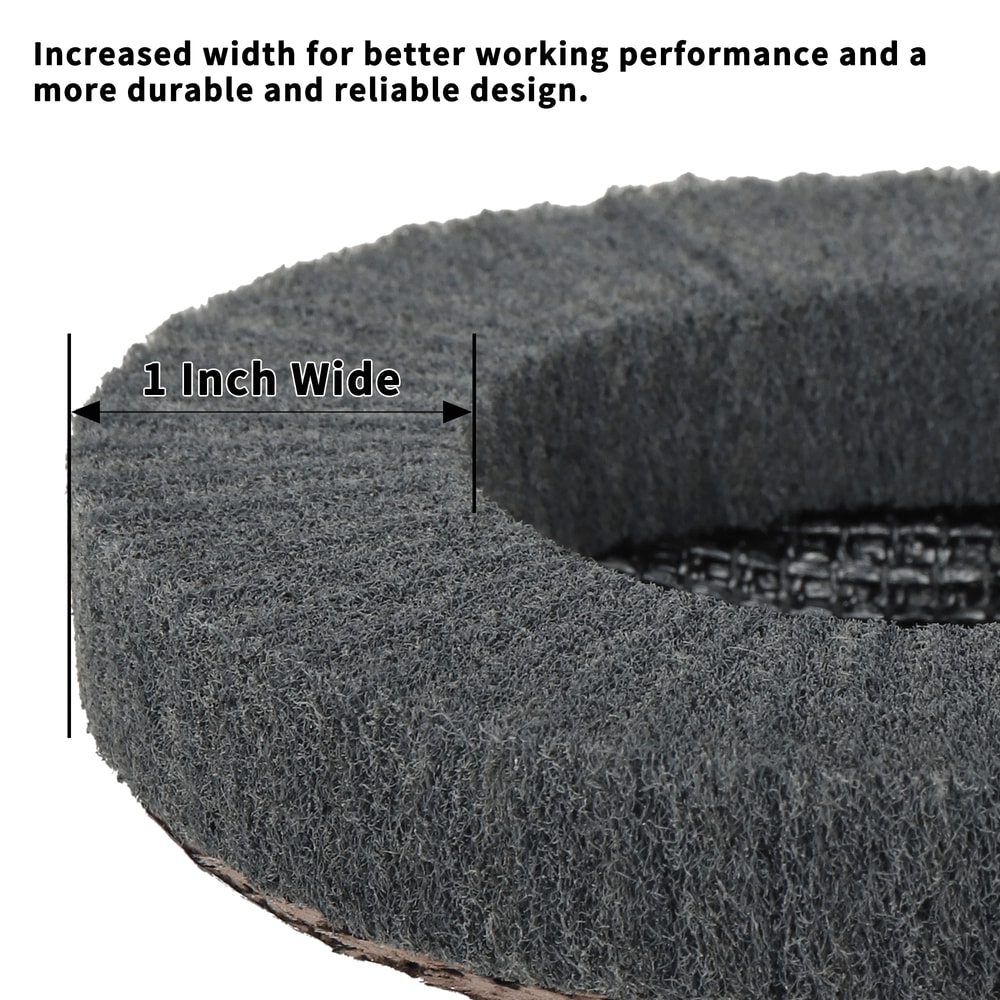 Nylon Fiber Flap Polishing Wheel Disc 800 Grit For Angle Grinder Wood And Metal Buffing 2