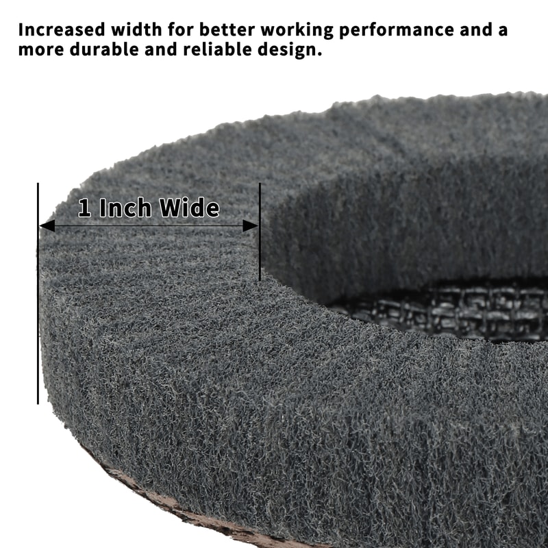 Nylon Fiber Flap Polishing Wheel Disc 800 Grit For Angle Grinder Wood And Metal Buffing 2