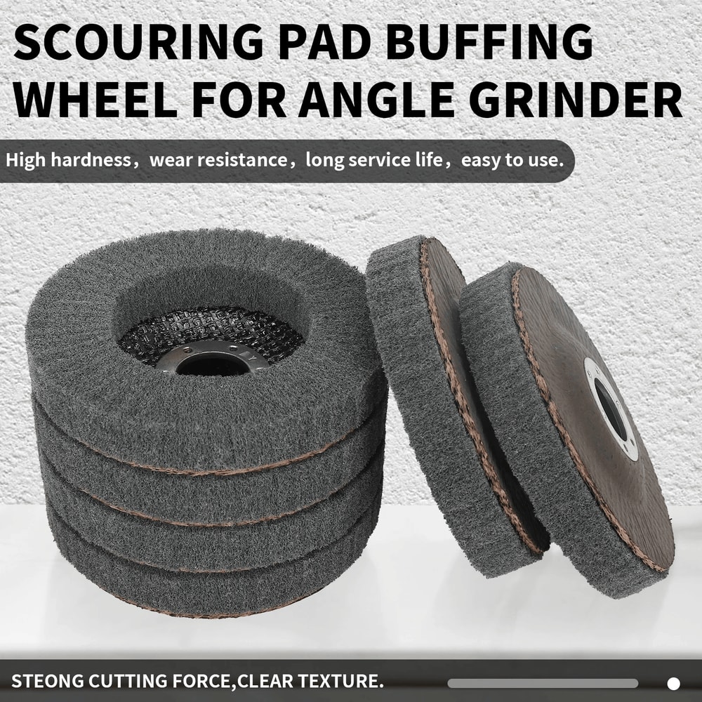 Nylon Fiber Flap Polishing Wheel Disc 800 Grit For Angle Grinder Wood And Metal Buffing 3