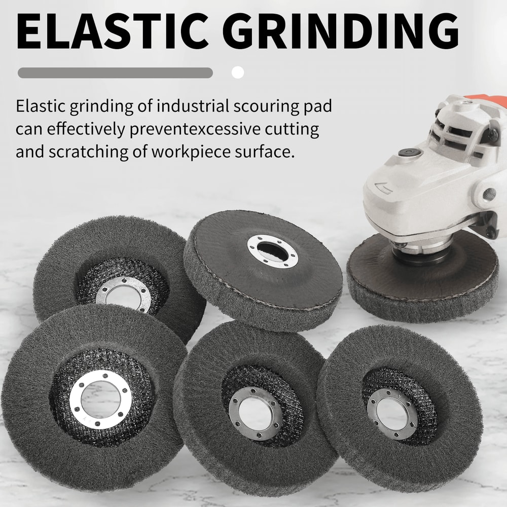 Nylon Fiber Flap Polishing Wheel Disc 800 Grit For Angle Grinder Wood And Metal Buffing 4