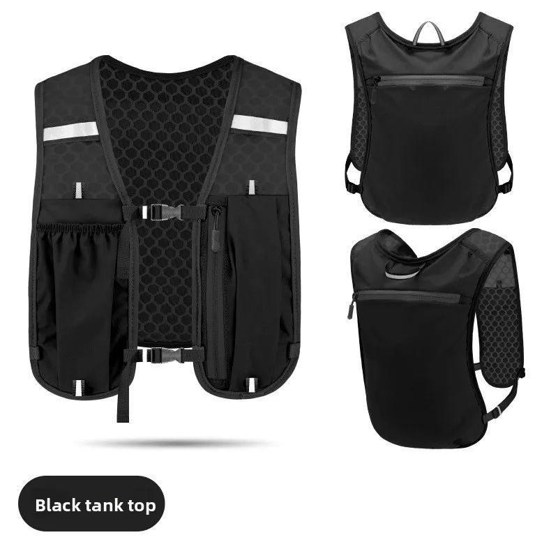 Reflective Night Running Backpack Lightweight Waterproof Running Vest 0