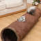 Foldable Suede Cat Tunnel For Play And Exercise 1