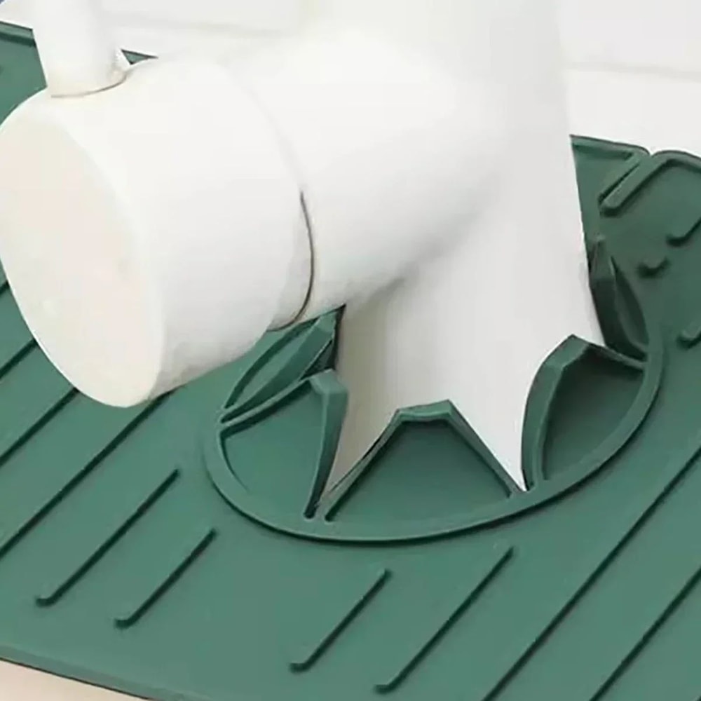 Silicone Faucet Splash Pad Countertop Protector Mat For Kitchen And Bathroom 2