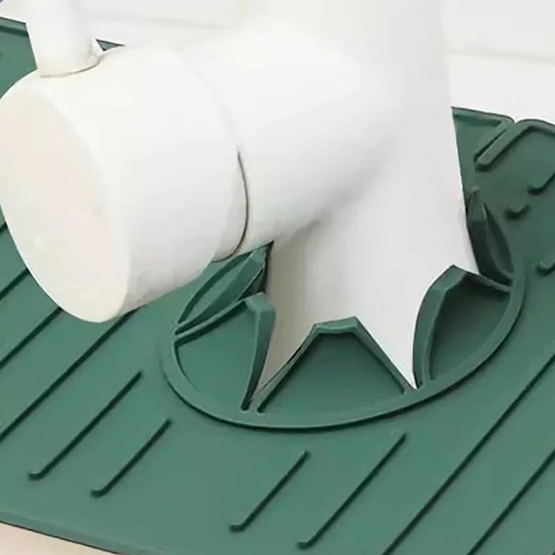 Silicone Faucet Splash Pad Countertop Protector Mat For Kitchen And Bathroom 2