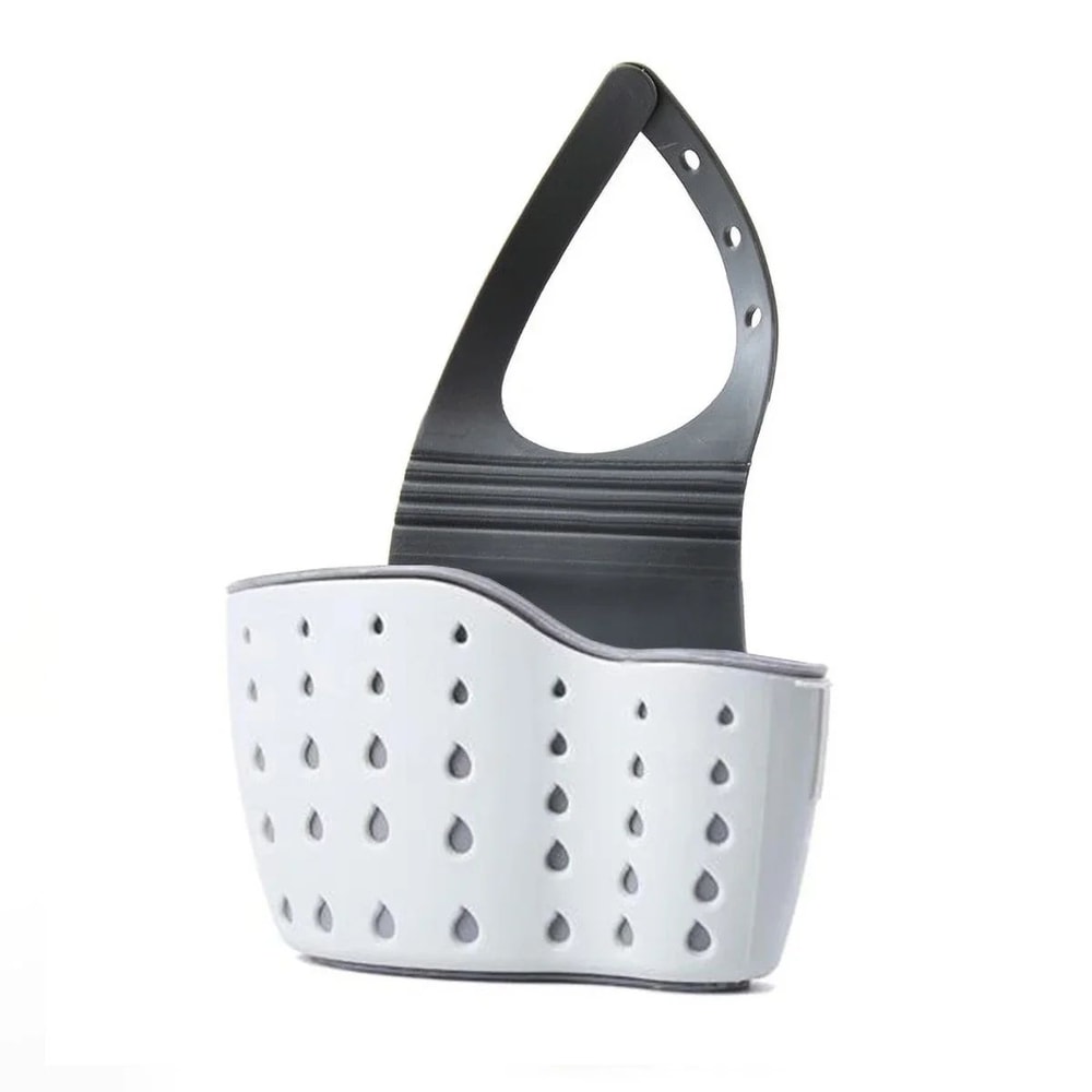 Hanging Sink Drain Basket Adjustable Sponge And Soap Holder 7