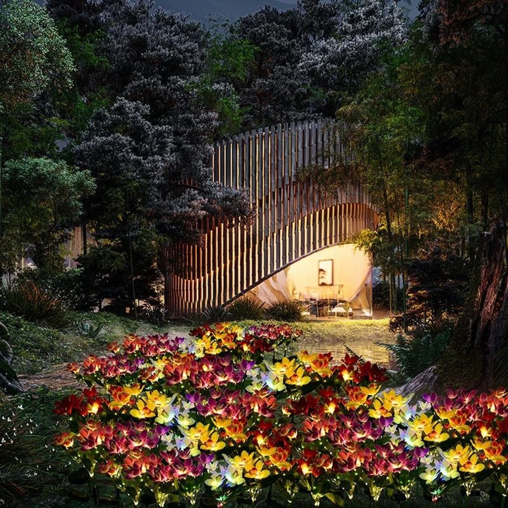 LED Solar Flower Garden Lights 4