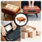 Oil And Wax Leather Footstool Multifunctional Low Stool For Living Room And Bedroom 2